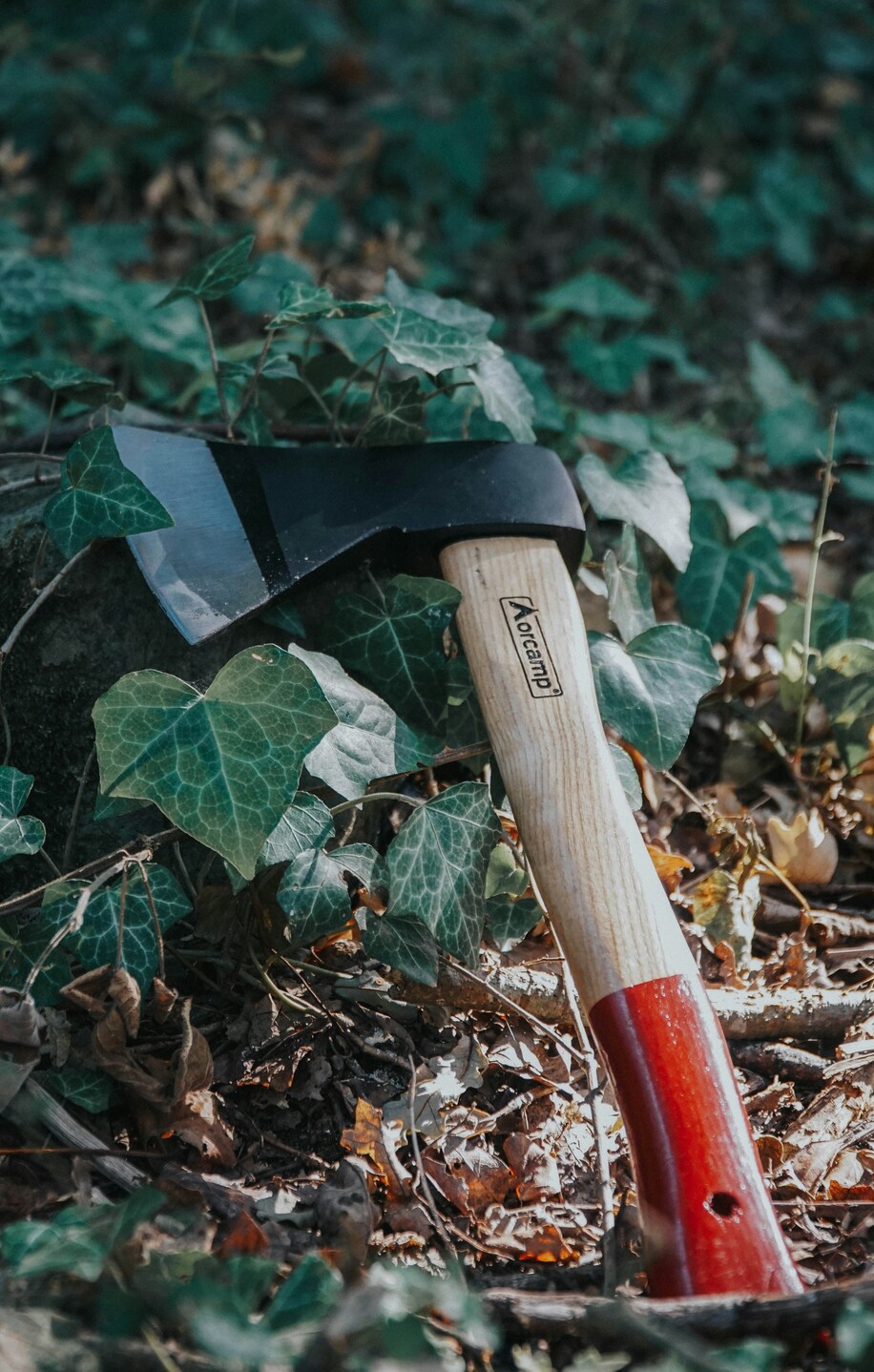 Axe on the ground