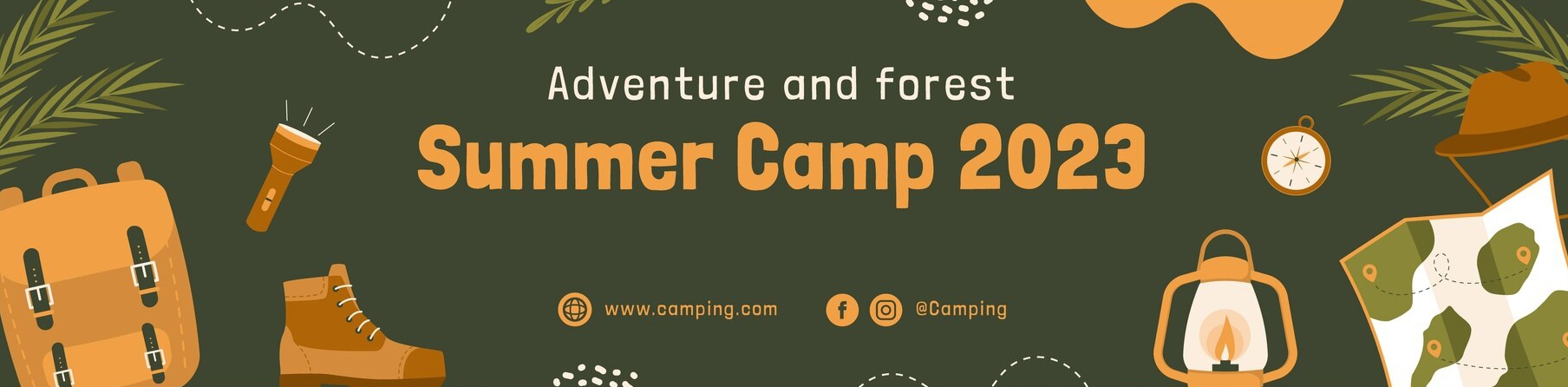 Summer camp banner